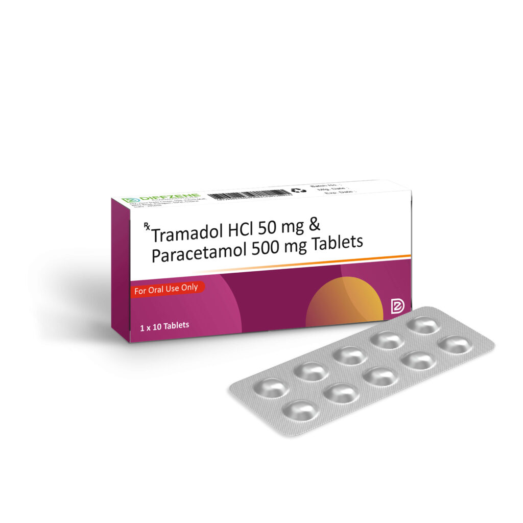 Tramadol HCl 50 mg & Paracetamol 500 mg